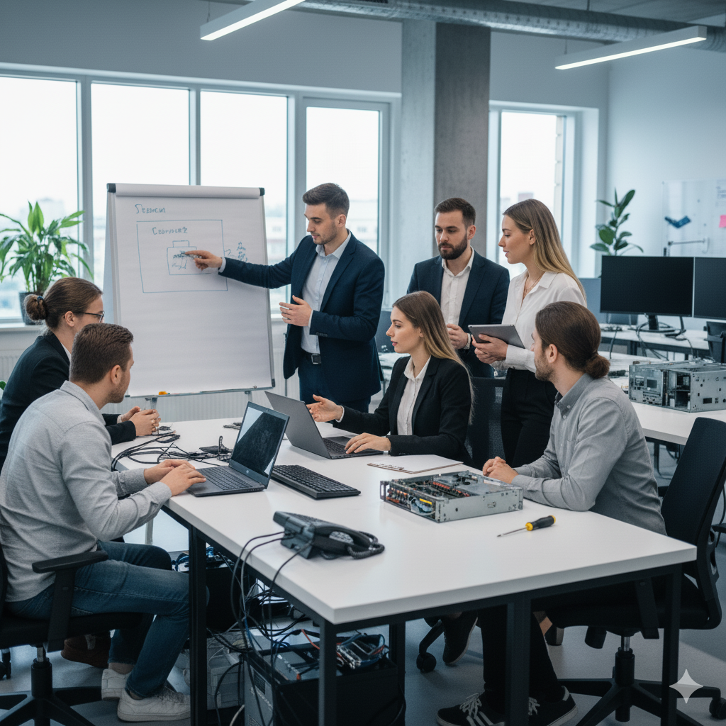 Equipo Qualified Technology Resolvers en acción